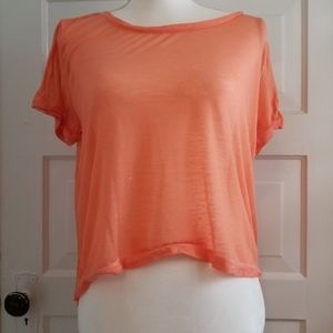 Peach layering top
